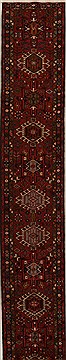 Persian Hamedan Red Runner 16 to 20 ft Wool Carpet 15997