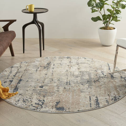Nourison Concerto Beige Round 40 X 40 Area Rug 805-150099 Image 1