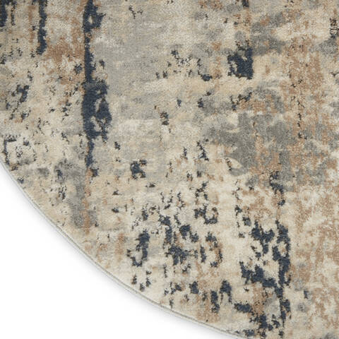 Nourison Concerto Beige Round 40 X 40 Area Rug 805-150099 Image 4