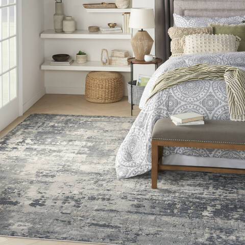 Nourison Concerto Grey 710 X 910 Area Rug 805-150152 Image 1