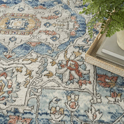 Nourison Concerto Blue 710 X 910 Area Rug 805-150197 Image 7
