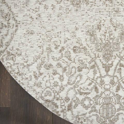 Nourison Damask Beige Round 40 X 40 Area Rug 805-150489 Image 3
