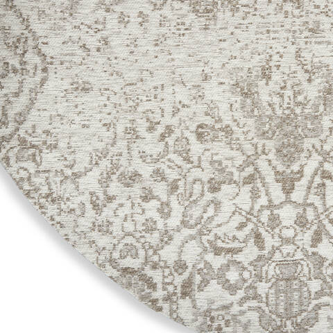Nourison Damask Beige Round 40 X 40 Area Rug 805-150489 Image 4