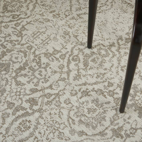 Nourison Damask Beige Round 40 X 40 Area Rug 805-150489 Image 7