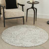 Nourison Damask Beige Round 40 X 40 Area Rug 805-150489 Thumb 1