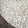 Nourison Damask Beige Round 40 X 40 Area Rug 805-150489 Thumb 3