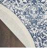Nourison Damask Blue Round 80 X 80 Area Rug 805-150541 Thumb 2
