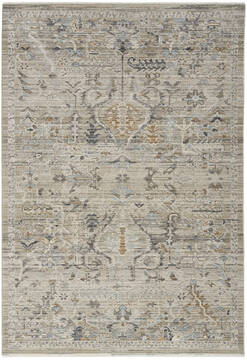 Nourison Nyle Beige Rectangle 5x8 ft Polypropylene and Polyester Carpet 152606
