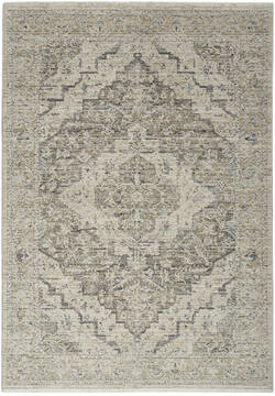 Nourison Nyle Beige Rectangle 5x8 ft Polypropylene and Polyester Carpet 152625