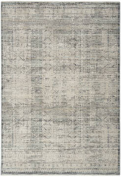 Nourison Nyle Blue Rectangle 5x8 ft Polypropylene and Polyester Carpet 152639