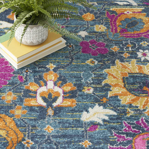 Nourison Passion Blue 80 X 100 Area Rug 805-152991 Image 7