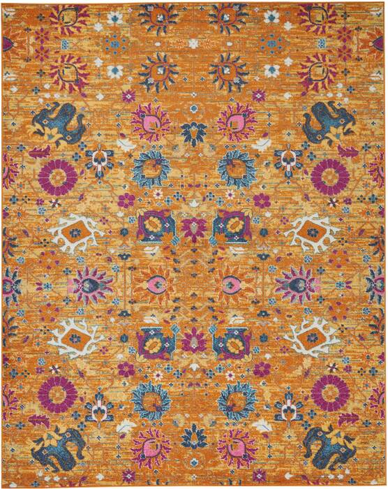Nourison Passion Yellow 80 X 100 Area Rug 805-152994 Image 0