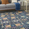 Nourison Passion Blue 80 X 100 Area Rug 805-152996 Thumb 7