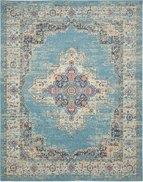 Nourison Passion Blue 8'0" X 10'0" Area Rug  805-153053