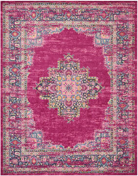 Nourison Passion Purple Rectangle 8x10 ft Polypropylene Carpet 153057