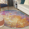 Nourison Passion Yellow Oval 50 X 80 Area Rug 805-153116 Thumb 1