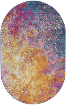 Nourison Passion Yellow Oval 5'0" X 8'0" Area Rug  805-153116