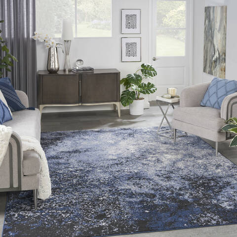 Nourison Passion Blue 80 X 100 Area Rug 805-153121 Image 1