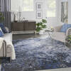 Nourison Passion Blue 80 X 100 Area Rug 805-153121 Thumb 1