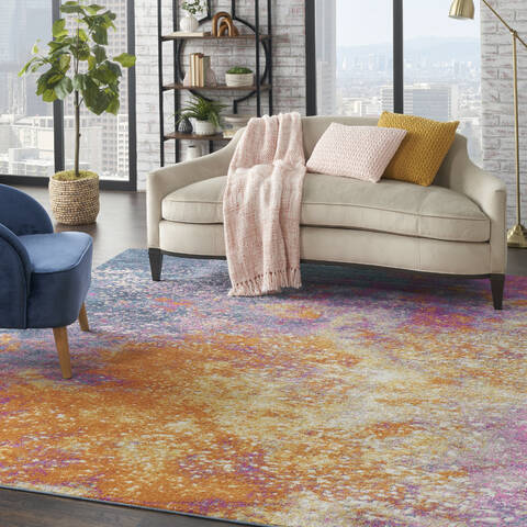 Nourison Passion Yellow 80 X 100 Area Rug 805-153125 Image 1