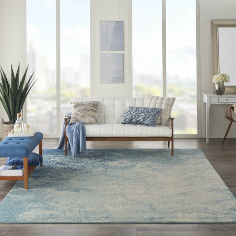 Nourison Passion Blue 80 X 100 Area Rug 805-153138 Image 1