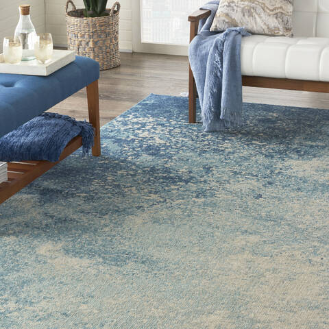 Nourison Passion Blue 80 X 100 Area Rug 805-153138 Image 7