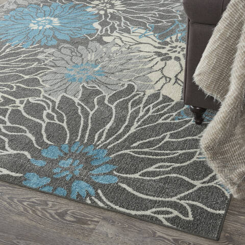 Nourison Passion Blue 80 X 100 Area Rug 805-153213 Image 7