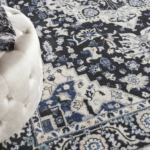 Nourison Passion Black 80 X 100 Area Rug 805-153344 Image 7