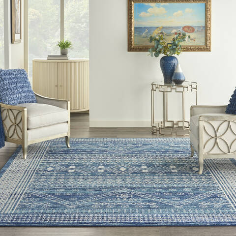 Nourison Passion Blue 80 X 100 Area Rug 805-153353 Image 1