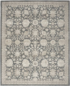 Nourison Renewed Grey Rectangle 6x9 ft Polyester Carpet 153553