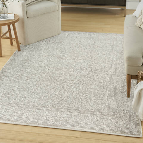 Nourison Renewed Beige 53 X 73 Area Rug 805-153563 Image 1