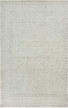Nourison Renewed Beige Rectangle 5x7 ft Polyester Carpet 153563
