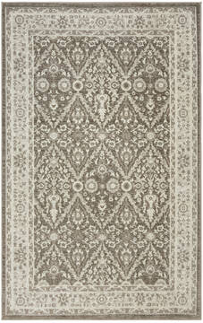 Nourison Renewed Beige Rectangle 5x7 ft Polyester Carpet 153569