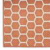 Nourison Reversible Indoor Outdoor Orange Runner 22 X 80 Area Rug  805-153599 Thumb 4