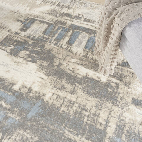 Nourison Solace Grey 80 X 100 Area Rug  805-153796 Image 7