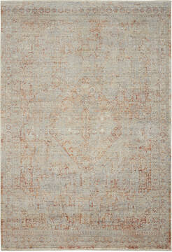 Nourison Silken Weave Grey Rectangle 4x6 ft Polyester and Luxcelle Carpet 153833