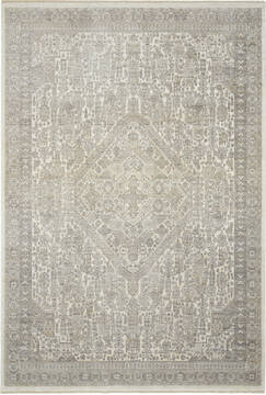 Nourison Silken Weave Beige Rectangle 4x6 ft Polyester and Luxcelle Carpet 153834
