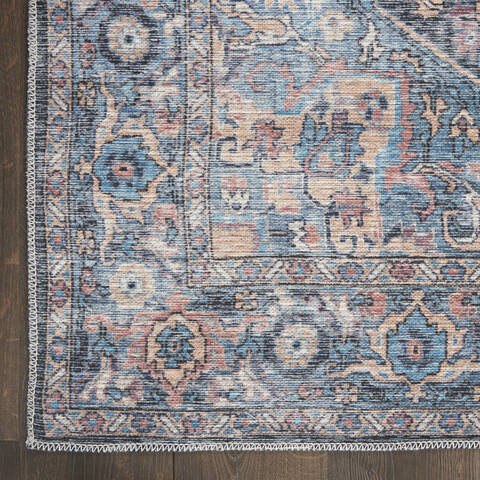 Nourison Machine Washable Series 1 Blue 92 X 120 Area Rug 805-153857 Image 3