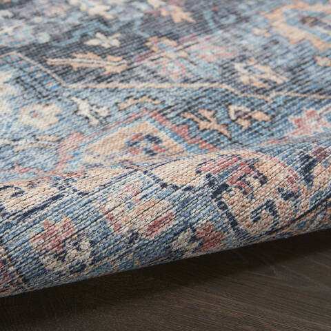 Nourison Machine Washable Series 1 Blue 92 X 120 Area Rug 805-153857 Image 6