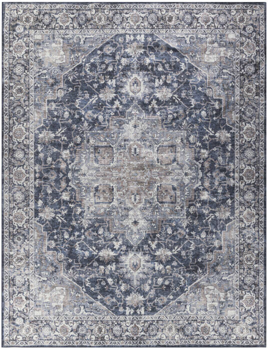 Nourison Machine Washable Series 1 Blue 92 X 120 Area Rug 805-153858 Image 0