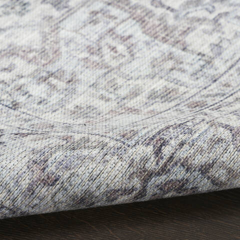 Nourison Machine Washable Series 1 Grey 92 X 120 Area Rug 805-153861 Image 6