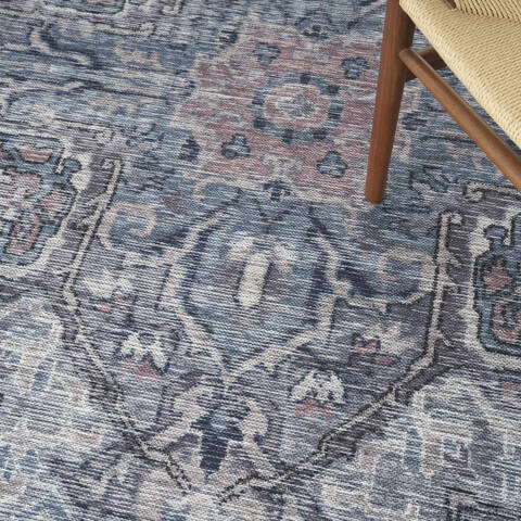Nourison Machine Washable Series 1 Grey 92 X 120 Area Rug 805-153870 Image 7