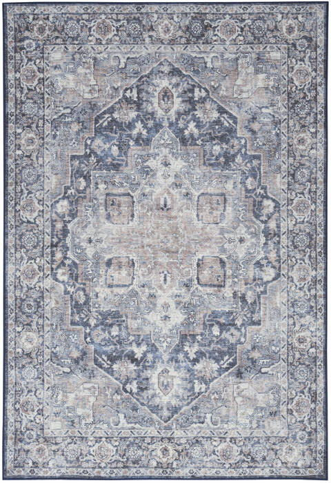 Nourison Machine Washable Series 1 Blue 710 X 910 Area Rug 805-153908 Image 0
