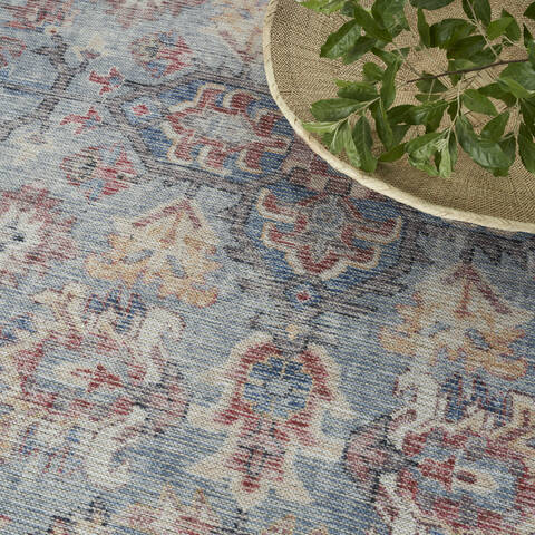 Nourison Machine Washable Series 1 Blue 92 X 120 Area Rug 805-153963 Image 7