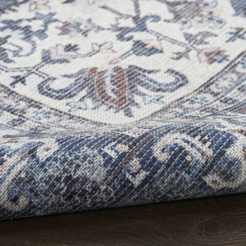 Nourison Machine Washable Series 1 Blue 92 X 120 Area Rug 805-153970 Image 6