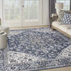 Nourison Machine Washable Series 1 Blue 92 X 120 Area Rug 805-153970 Thumb 1