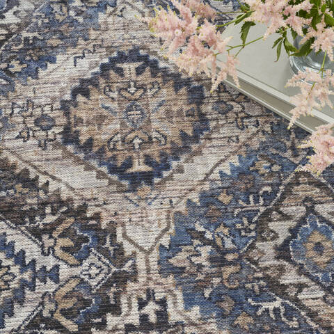 Nourison Machine Washable Series 1 Beige 92 X 120 Area Rug 805-153975 Image 7