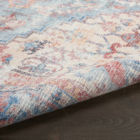 Nourison Machine Washable Series 1 Blue 710 X 910 Area Rug 805-154027 Image 6