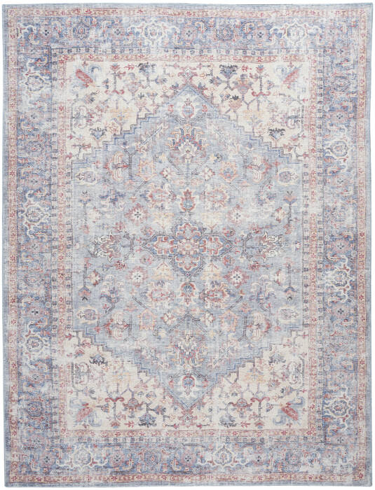 Nourison Machine Washable Series 1 Blue 710 X 910 Area Rug 805-154027 Image 0