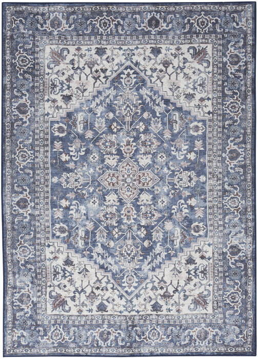Nourison Machine Washable Series 1 Blue 710 X 910 Area Rug 805-154029 Image 0